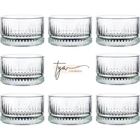 tya gruppe TYA I Premium Kristall Glas Dessertschalen 8er Set 235ml BLEI FREI Dessertbecher, Puddingschalen, Dessert Schalen Glas, Obst Servierschalen, Soßenschalen, Dessert Bowls, Schalen