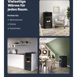 Nemaxx P12 Pelletofen 13,6 kW WiFi-Ready weiß