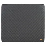 roba Wickelauflage Luxe 85 x 75 cm - Wickelunterlage abwaschbares veganes Leder - Wickeltischauflage im Design Greyish gesteppt Graphite gesteppt - Anthrazit