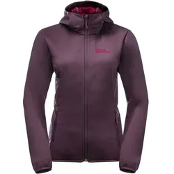 JACK WOLFSKIN Damen Funktionsjacke BORNBERG HOODY, Grapevine, S