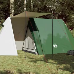 Campingzelt 3 Personen Grün 465x220x170 cm 185T Taft