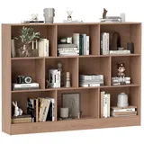 Costway Bücherregal 140 x 24 x 104 cm Beige