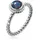 Nenalina Ring 925 Silber Geburtsstein Oktober in grau, | Gr.: 52