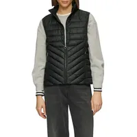 s.Oliver Steppweste mit Stehkragen schwarz