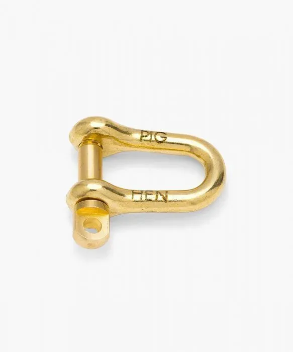 PIG & HEN - D-SHAKLE - Gold / 4 MM