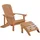 Beliani Gartenstuhl 75 x 88 x 88 cm hellbraun