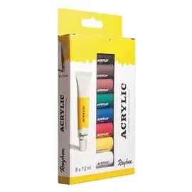Rayher Künstler-Acrylfarben-Set 8 St. 12 ml farbsortiert