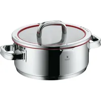 WMF 0760246380, Rot, Edelstahl, Glas, Edelstahl, Edelstahl, Edelstahl, Glas, Keramik, Gas, Halogen, Induktion, Versiegelte Platte - Rot/Silber