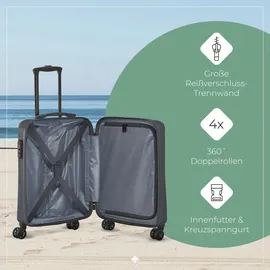 Travelite Bali 4-Rollen Cabin 55 cm / 34 l grau/anthrazit