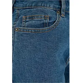 URBAN CLASSICS Organic Stretch Cargo Hochtaillierte Jeans Clear Blue Washed 29