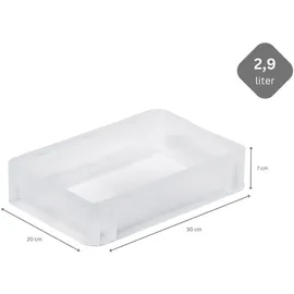 Proregal Eurobehälter BasicLine 7 x 20 x 30 cm 5-tlg. transparent