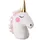 Relaxdays Einhorn Türstopper Weiß/Gold 28 cm