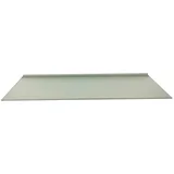 Regale4You Glasregal 80x30 cm /8mm satiniertes Glas Wandprofil LINO8 Alu Silber / 1 Glasablage