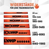 NEOLYMP Trainingsbänder Resistance Bands - Gym Zubehör für Ganzkörpertraining - Klimmzug Band, Kein Spannungsverlust,Hygienisch, Mehrschichtig, Naturlatex, Belastbar