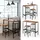 Vicco Bartisch Fyrk 120 x 50 cm Eiche rustikal/Schwarz