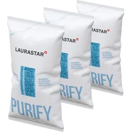 Laurastar Ersatzgranulat für Kalkschutzwasserfilter 3er Set Blau/Weiß