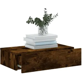 vidaXL TV-Schrank mit LED-Leuchten Räuchereiche 60x35x40 cm