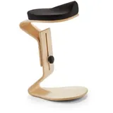 Mayer Sitzmöbel Hocker »NEST NATURE«, Breite: 38 cm, höhenverstellbar, Polyester, schwarz