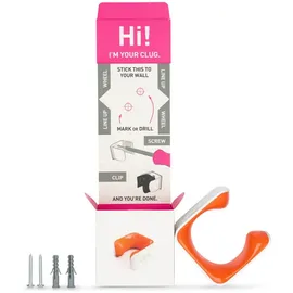 Hornit CLUG Fahrradhalter MTB XL Wandhalterung orange/weiß