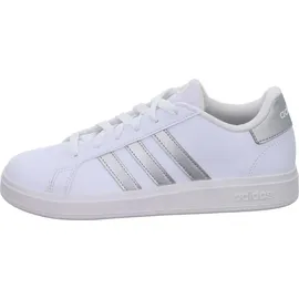 adidas Grand Court Lifestyle Tennis Lace-Up Kids Cloud White / Matte Silver / Matte Silver 35