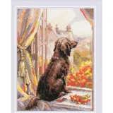 Riolis Kreuzstich Stickpackung "Lass uns spazieren gehen", Zählmuster, 18x24cm