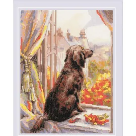Riolis Kreuzstich Stickpackung "Lass uns spazieren gehen", Zählmuster, 18x24cm