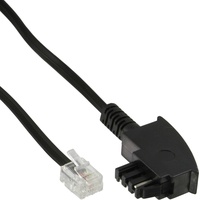 InLine TAE-F Kabel, für Telekom/Siemens-Geräte, TAE-F ST an RJ11 Stecker, 20m
