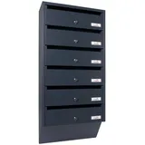 Profirst Maildrop 6 Anthrazit inkl. Zeitungsfach