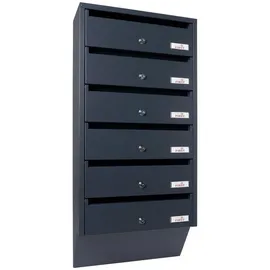 Profirst Maildrop 6 Anthrazit inkl. Zeitungsfach