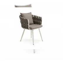 KAWOLA LUSHA Gartenstuhl 62 x 62 x 78 cm grau 1 St.