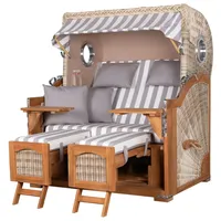 Mr. Deko bene living Strandkorb Komplettset Ammersee Grande XL