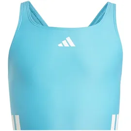 adidas 3-Streifen C-Back Kids Badeanzug Lucid Cyan / White 110    