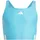 adidas 3-Streifen C-Back Kids Badeanzug Lucid Cyan / White 110    