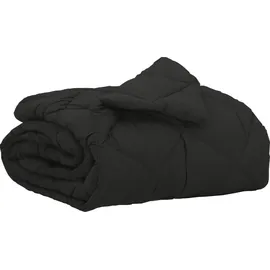 vidaXL Sommerdecke Schwarz 220 x 155 cm Mikrofaser