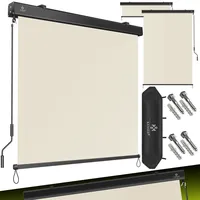 Kesser KESSER® Senkrechtmarkise Außenrollo Handkurbelmechanismus Balkonrollo Sonnen-und Sichtschutz, Beschattung