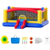 Vevor Hüpfburg mit Rutsche 450 x 440 x 203 cm Elastisch