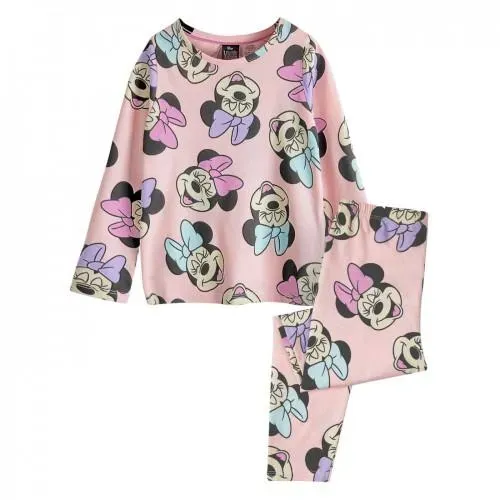 Disney-Mädchen-Schlafanzug-Set mit Minnie-Maus-Allover-Print