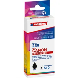 edding Tintenpatrone ersetzt Canon PGI-520 black (Text)