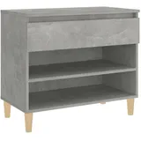 vidaXL Schuhregal 70 x 36 x 60 cm betongrau / grau