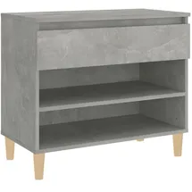 vidaXL Schuhregal 70 x 36 x 60 cm betongrau / grau