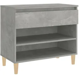 vidaXL Schuhregal 70 x 36 x 60 cm betongrau / grau