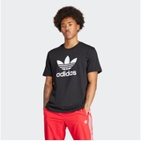 adidas T-Shirt mit Label-Print Modell 'TREFOIL', Black, XXL