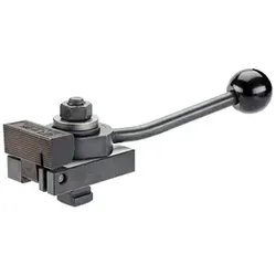 Niederzugspanner, mit gekröpftem Spannhebel/mit ebener Spannbacke, Spannrichtung rechts | Nutennennmaß=14 mm / d1=M12 | 23210.0341