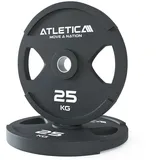 Atletica Dual-Gripper Plates (Hantelscheiben Paar) Hohe Ergonomie durch Zwei-Griff Design | 2.5kg bis 25kg Größe 2x10