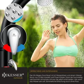 Kesser Solar Gartendusche Bogen schwarz 35 l