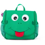 Affenzahn Kulturbeutel Frosch, für Kinder 2 Liter, Breite 17cm, Polyester, grün