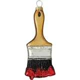 Krebs Glas Lauscha Weihnachtsornament Malerpinsel 1-tlg. 12cm