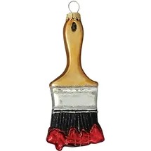 Krebs Glas Lauscha Weihnachtsornament Malerpinsel 1-tlg. 12cm