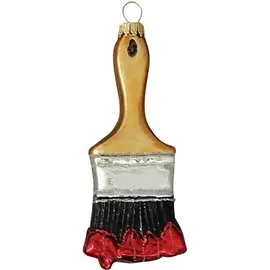 Krebs Glas Lauscha Weihnachtsornament Malerpinsel 1-tlg. 12cm