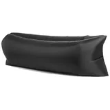 Surwin Wasserdichtes Aufblasbares Sofa,Tragbares Luft Sofa Aufblasbare, Air Lounger, Luftsofa Luftsack Für Outdoor, Strand, Party,Reisen, Camping Gadgets (Schwarz,200x70cm)